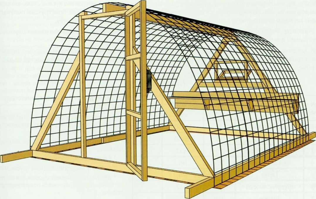 Теплица из сетки 